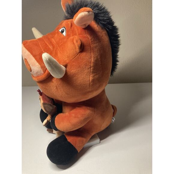 Disney Authentic Pumbaa Timon Plush The Lion King-Preowned Vibrating Hug Me TOY - Picture 2 of 7